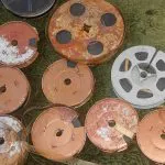 rusty, reels, film, decay, transfer