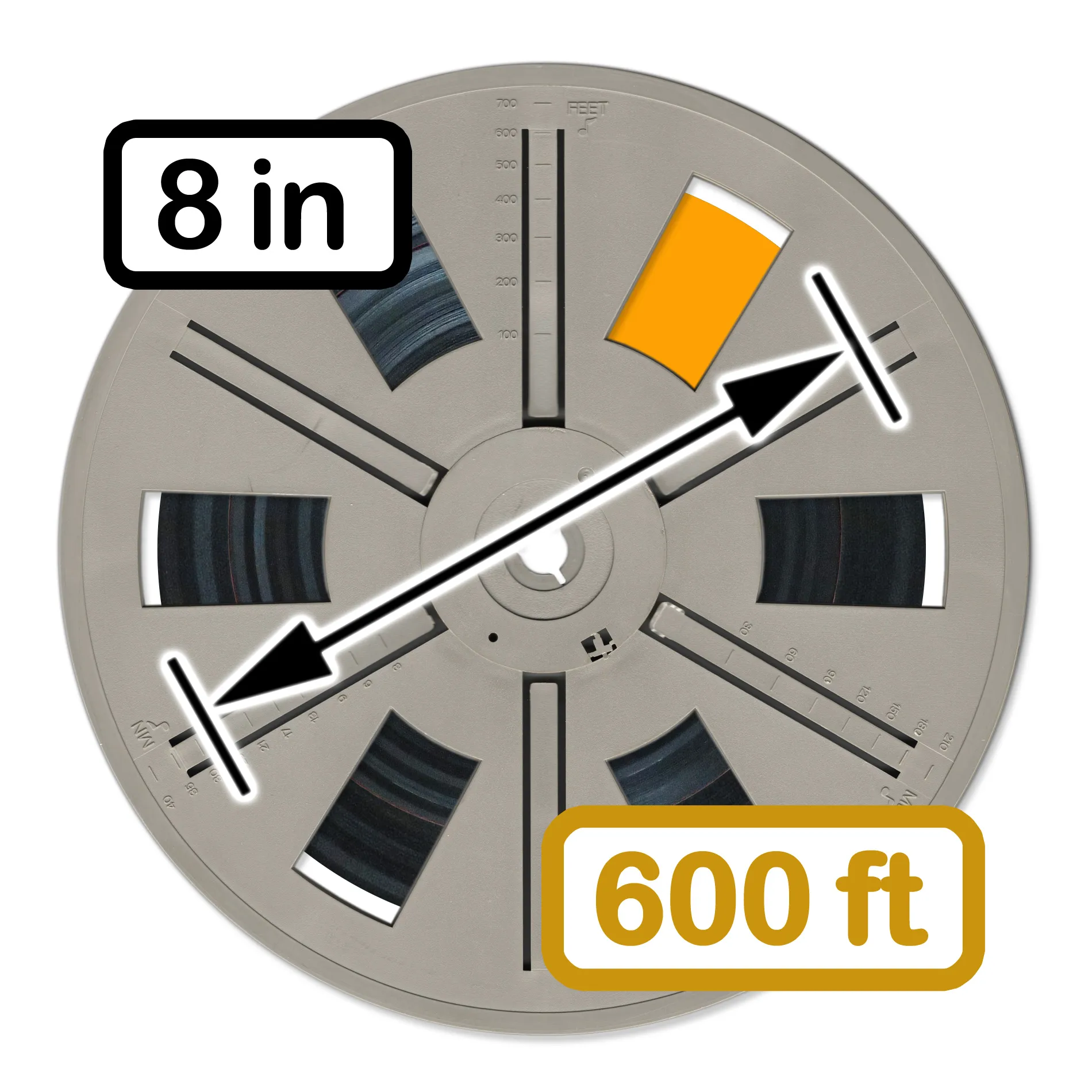 8mm Film Transfer - 600ft (180m)