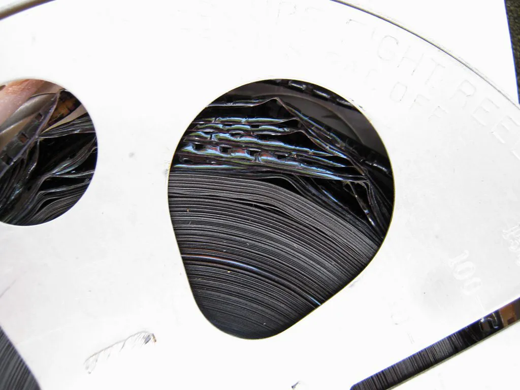 pellicola 8mm arricciata