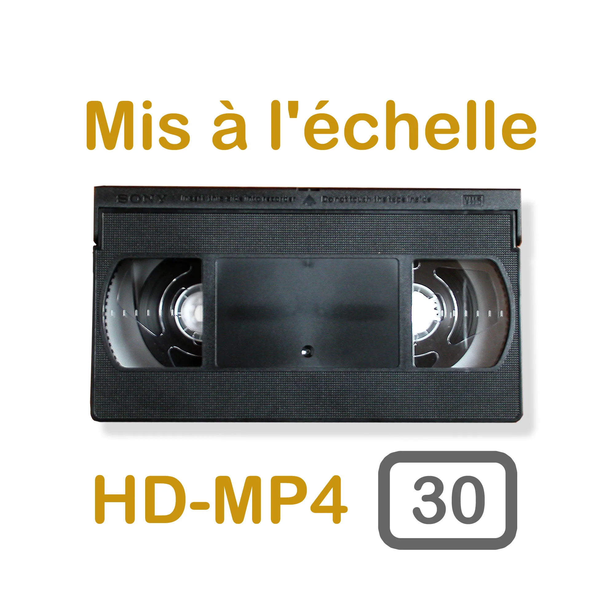 Numérisation de bandes vidéo - 30 minutes - Haute Définition (HD améliorée)